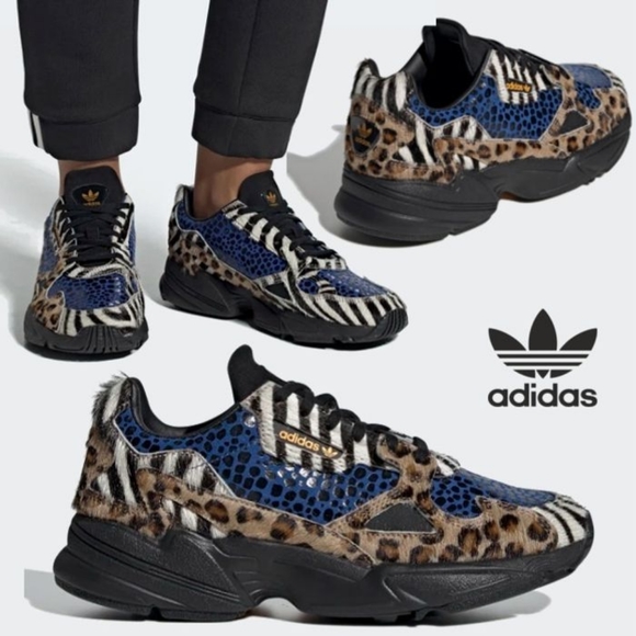 adidas Shoes - Adidas Falcon Animal Print Out Loud Sneakers